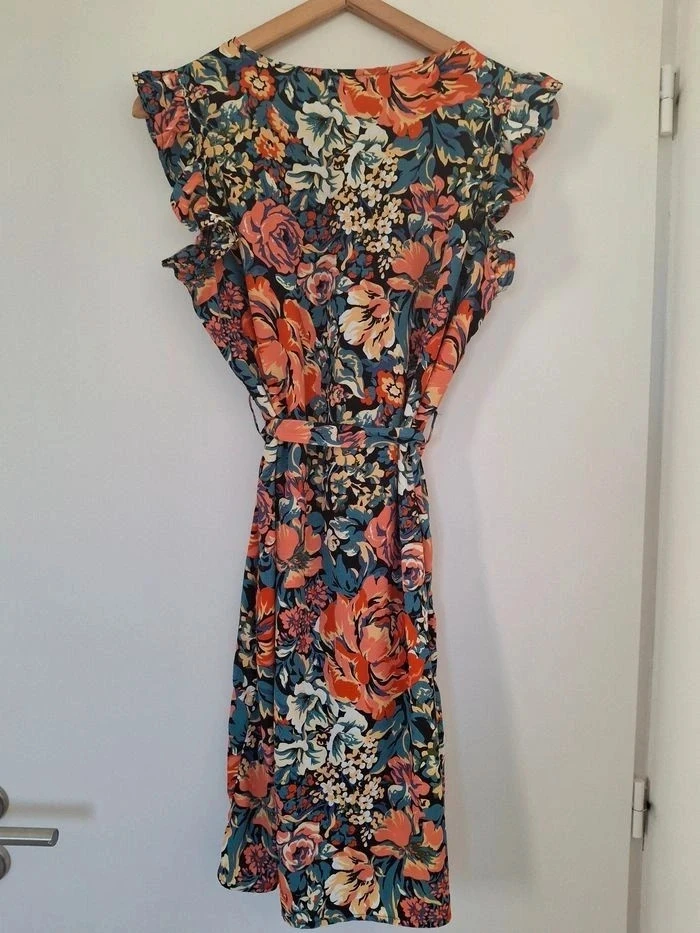 🌸 Precioso vestido de mujer con flores multicolores Noémie & Co Talla M - NUEVO – photo 9